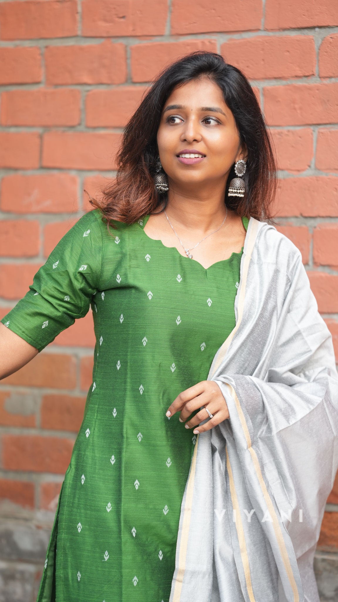 Leaf 'n' Light - Green Viscose Slub 3 Piece Set
