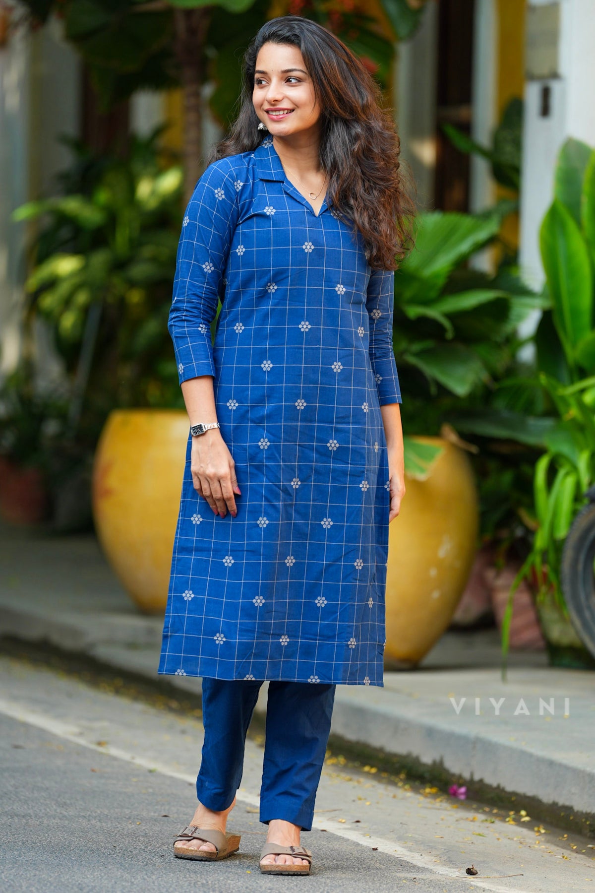 Indigo Tide - Blue Handloom Cotton Co-ord set