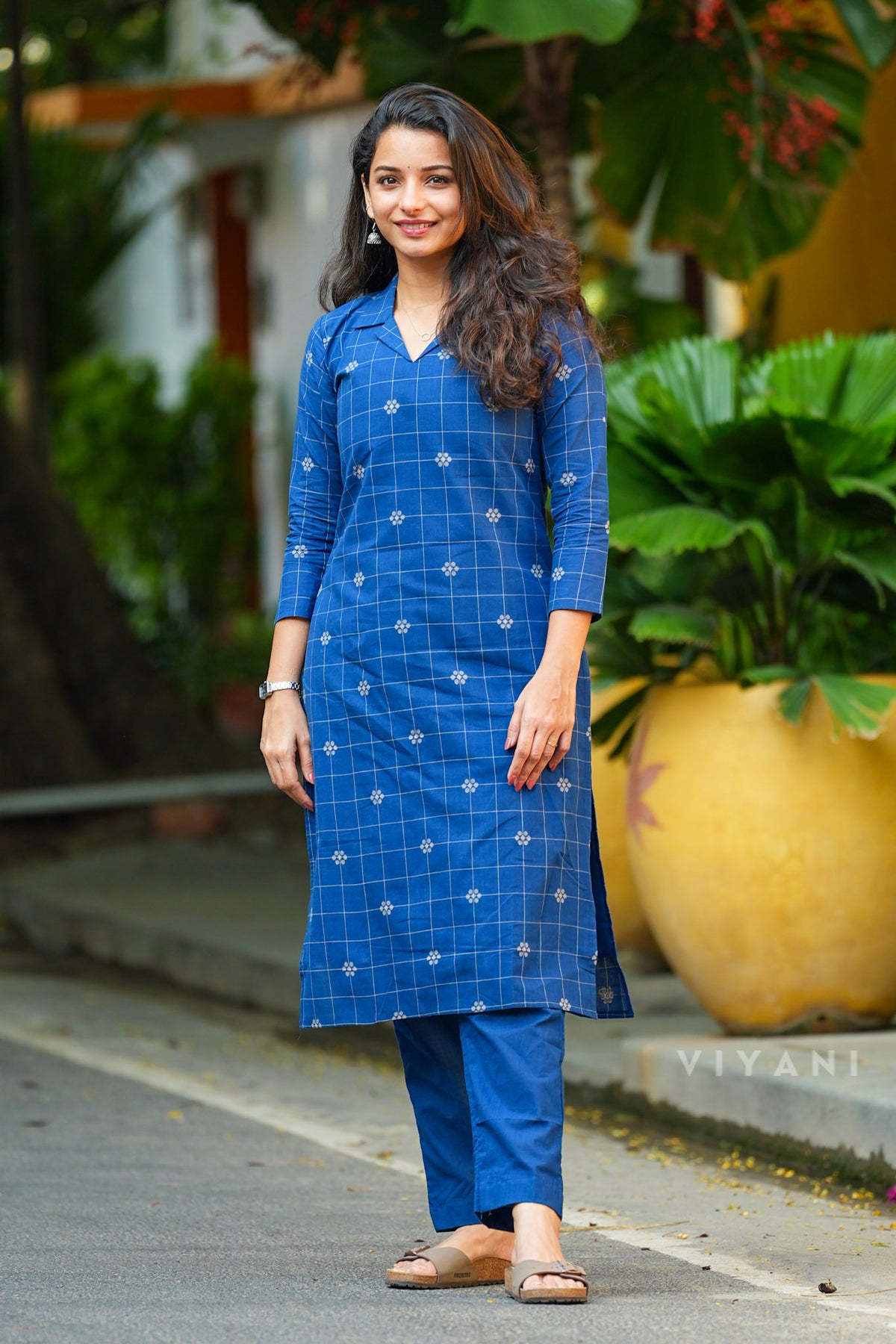 Indigo Tide - Blue Handloom Cotton Co-ord set