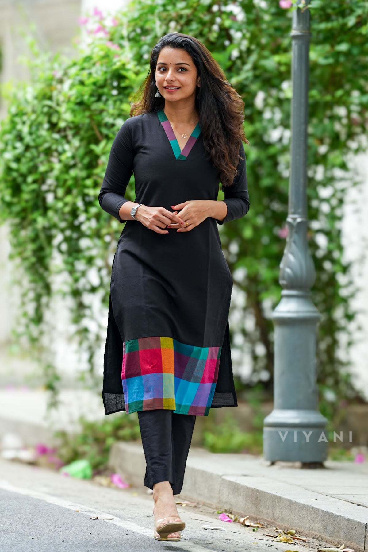 Onyx Prism  - Black Viscose slub Co-ord set