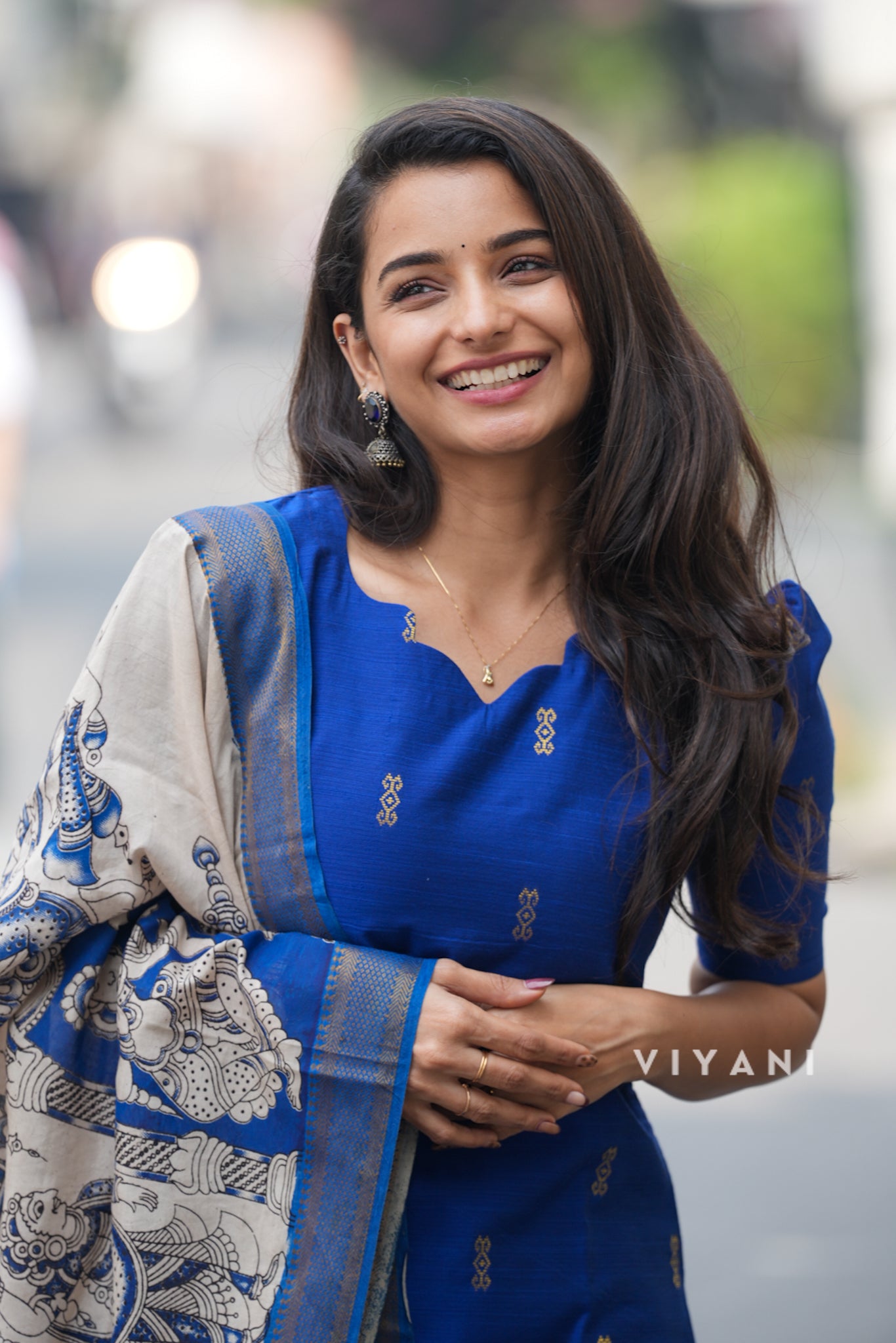 Royal Blue Salwar with Chennuri Dupatta - 3 Piece suit