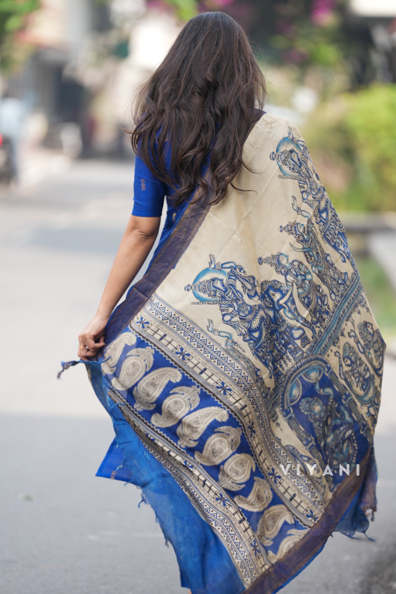 Royal Blue Salwar with Chennuri Dupatta - 3 Piece suit