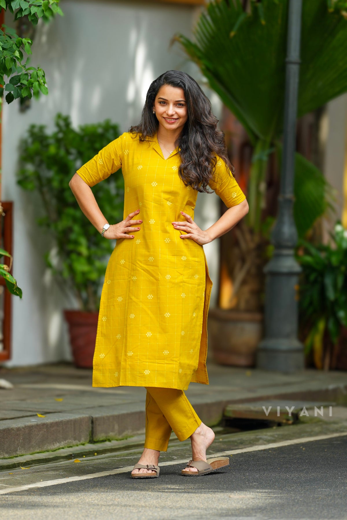 Sunbloom - Mustard Handloom Cotton Co-ord set