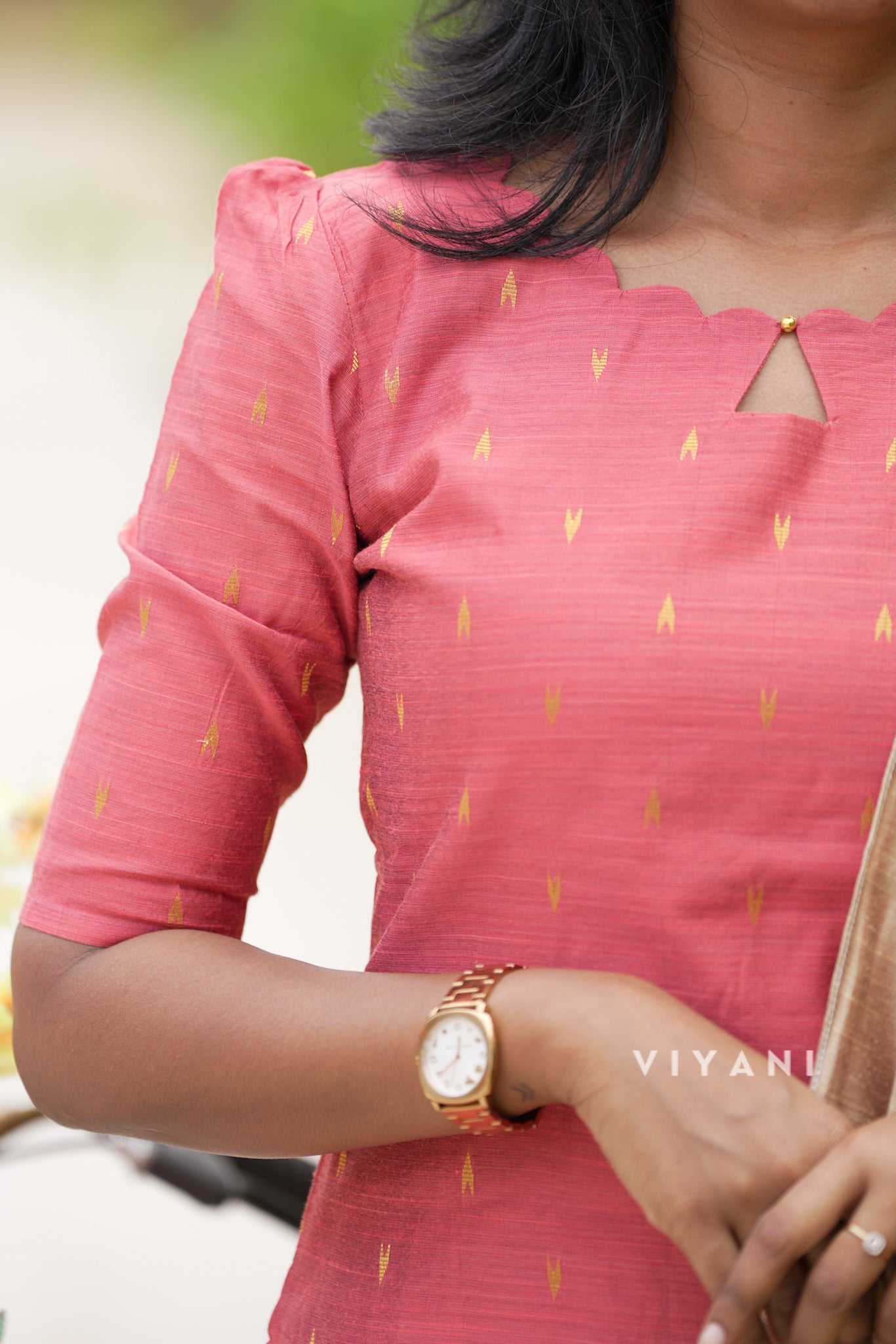 Soft Pink Viscose Silk Salwar set (3 Piece suit)