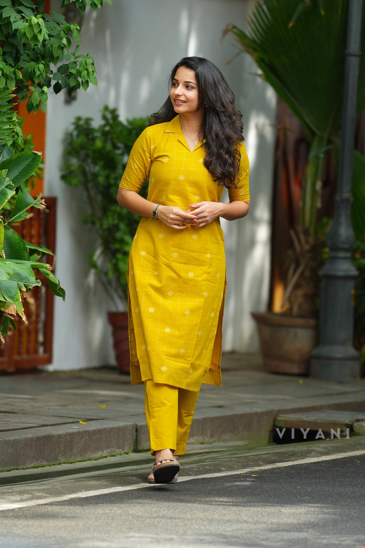 Sunbloom - Mustard Handloom Cotton Co-ord set