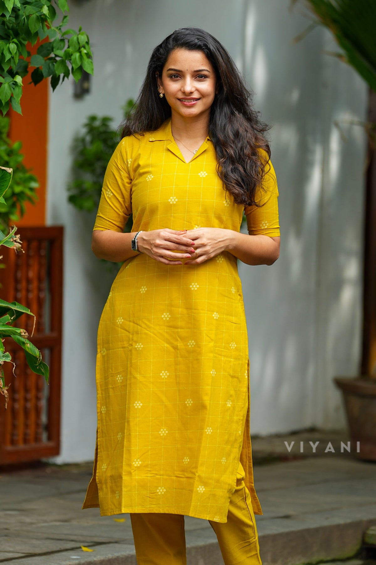 Sunbloom - Mustard Handloom Cotton Co-ord set