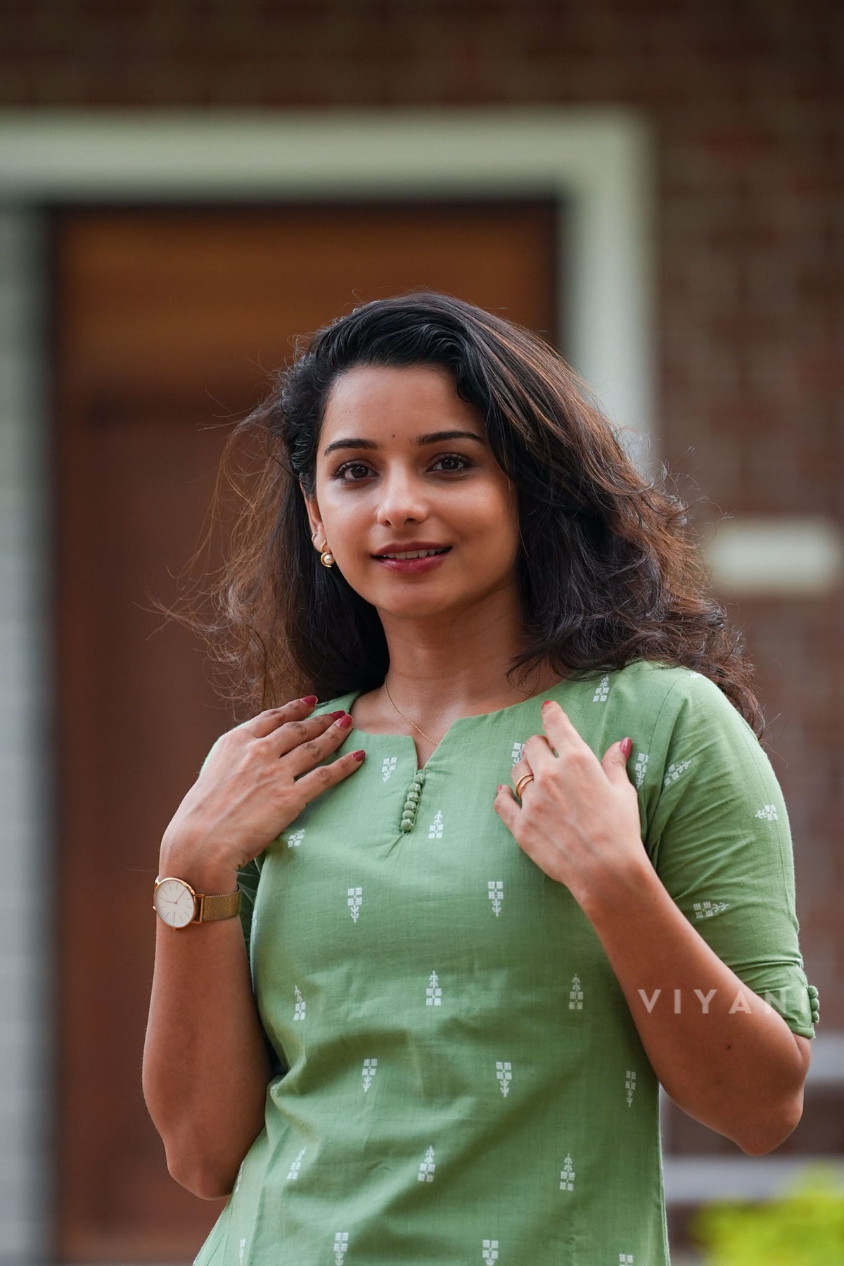 Basil Grove - Sage Green Handloom Cotton Co-ord set