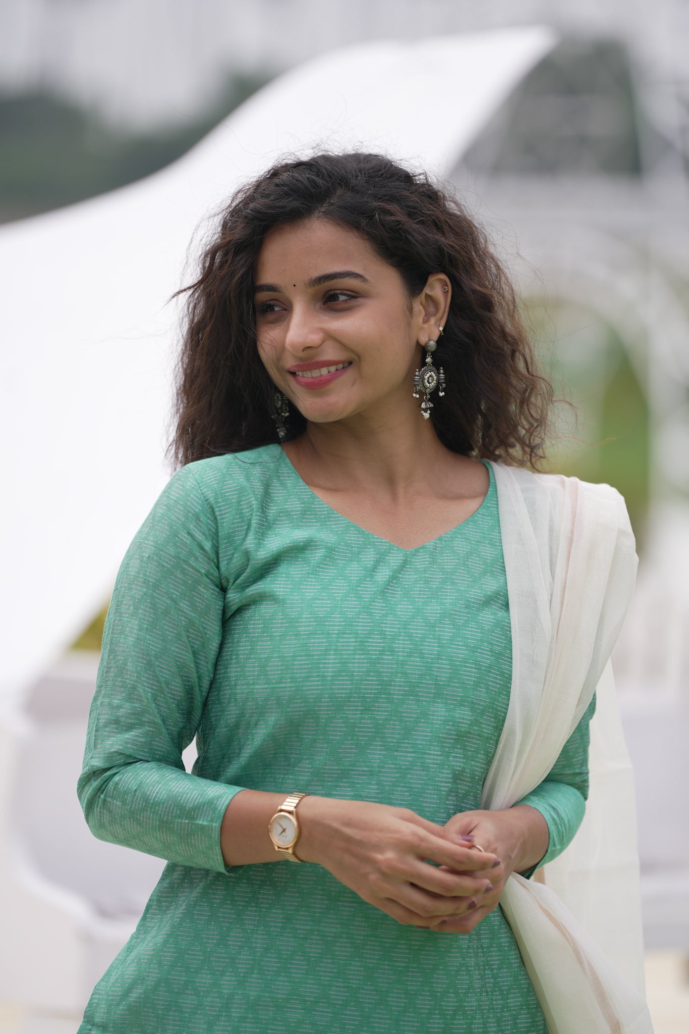 Turquoise Blue Salwar 3 piece set