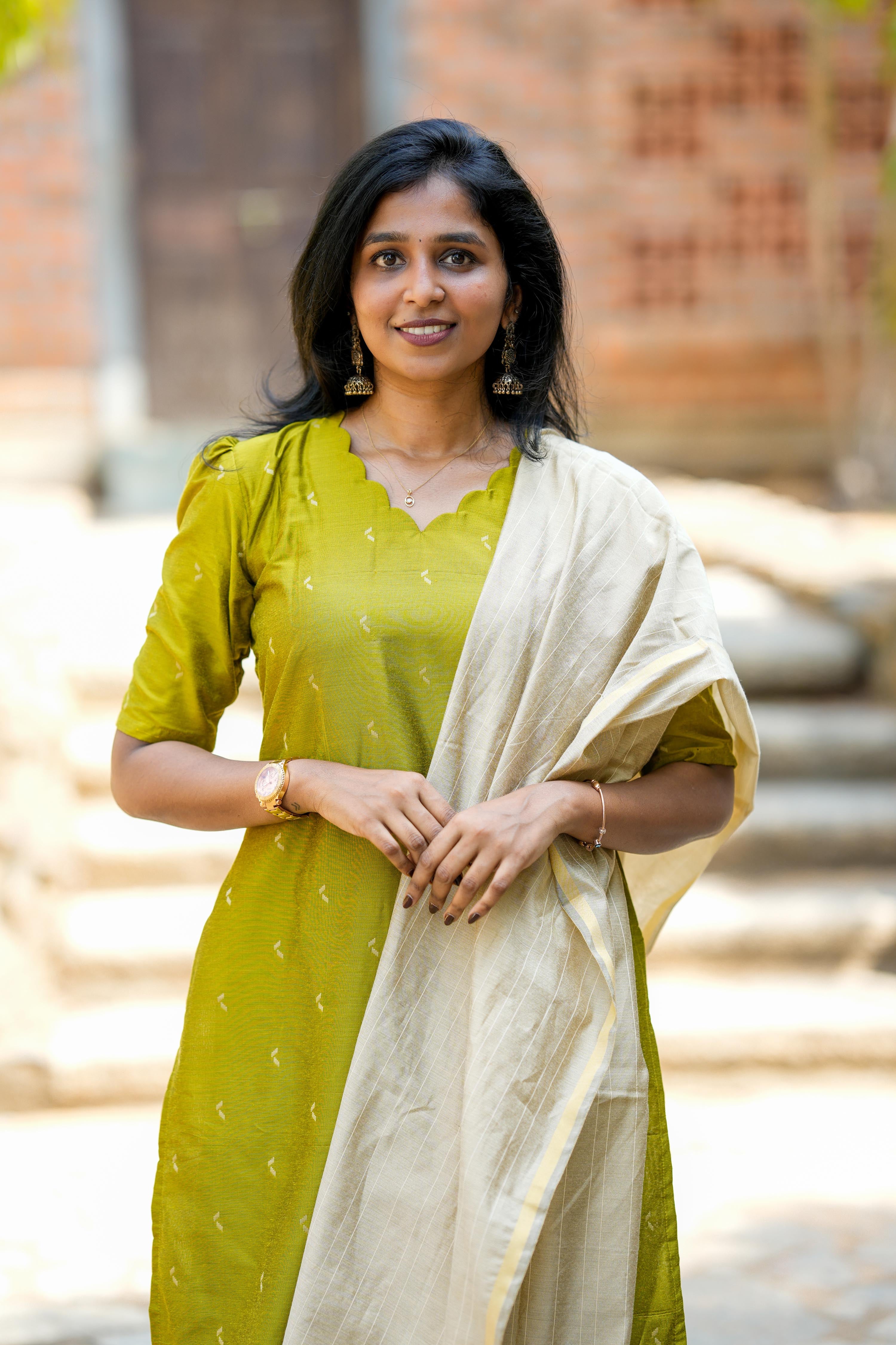Alge Green 3 Piece Set - Semi Silk Cotton