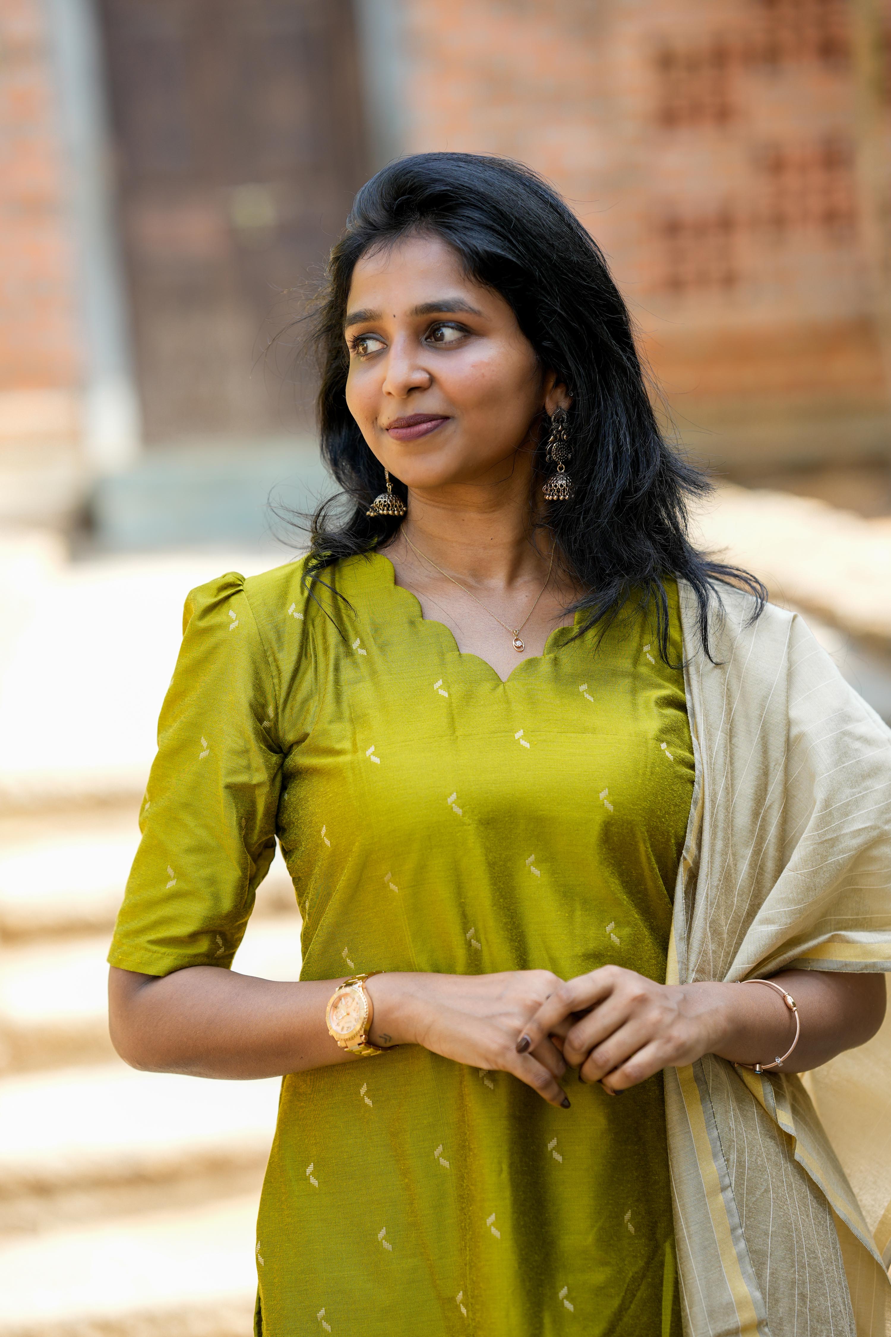 Alge Green 3 Piece Set - Semi Silk Cotton