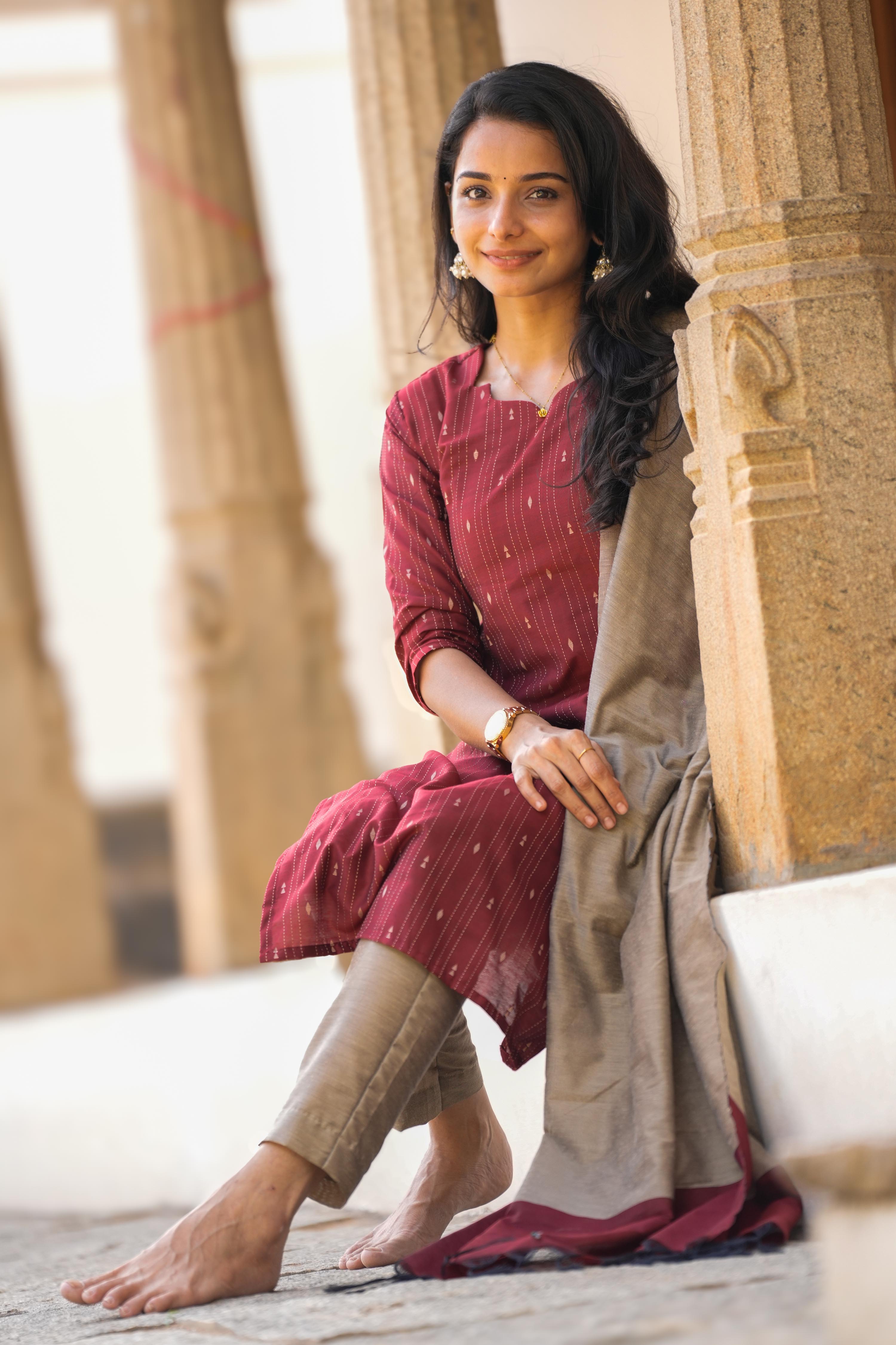 Pot Brown 3 Piece Set - Semi Silk Cotton