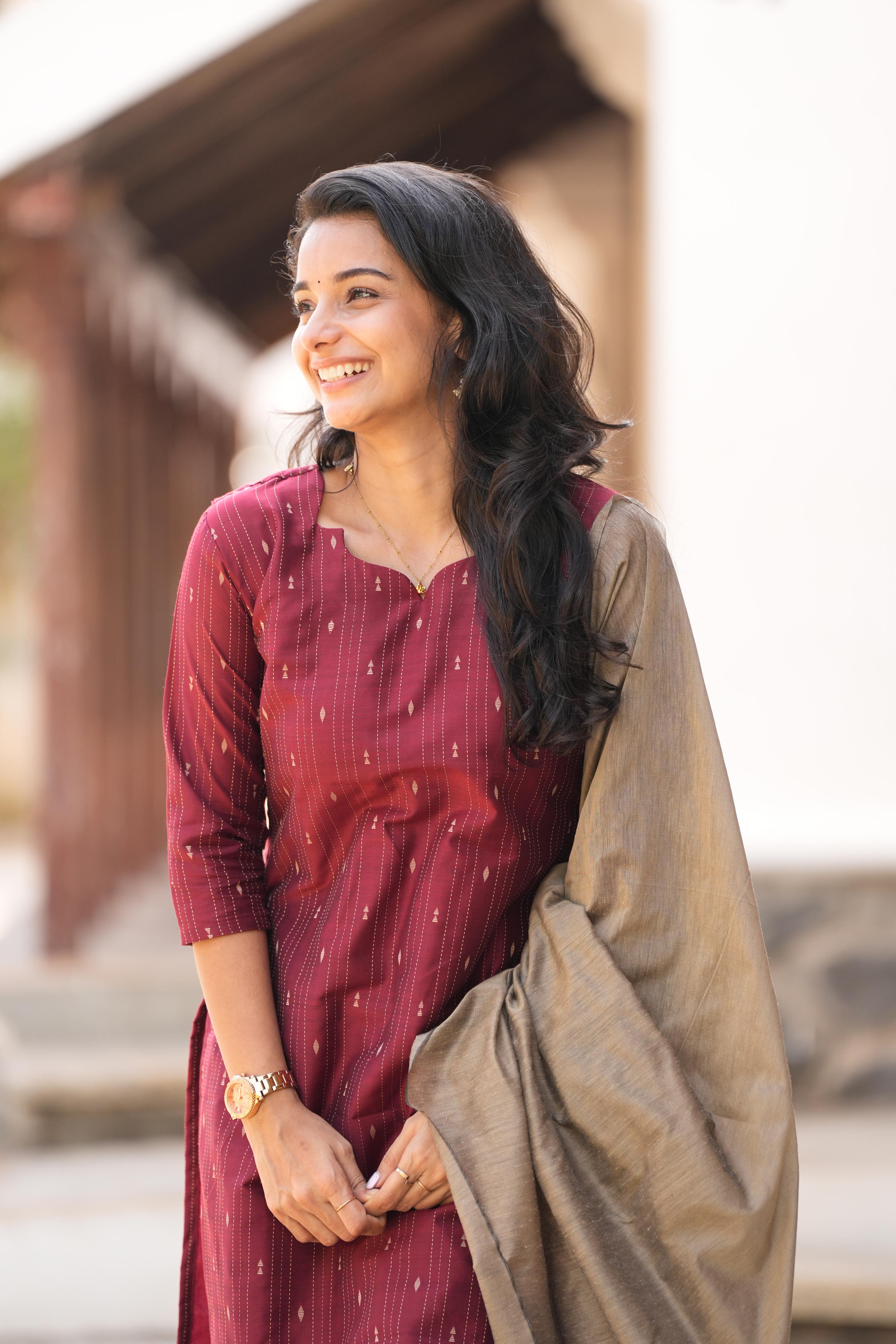 Pot Brown 3 Piece Set - Semi Silk Cotton