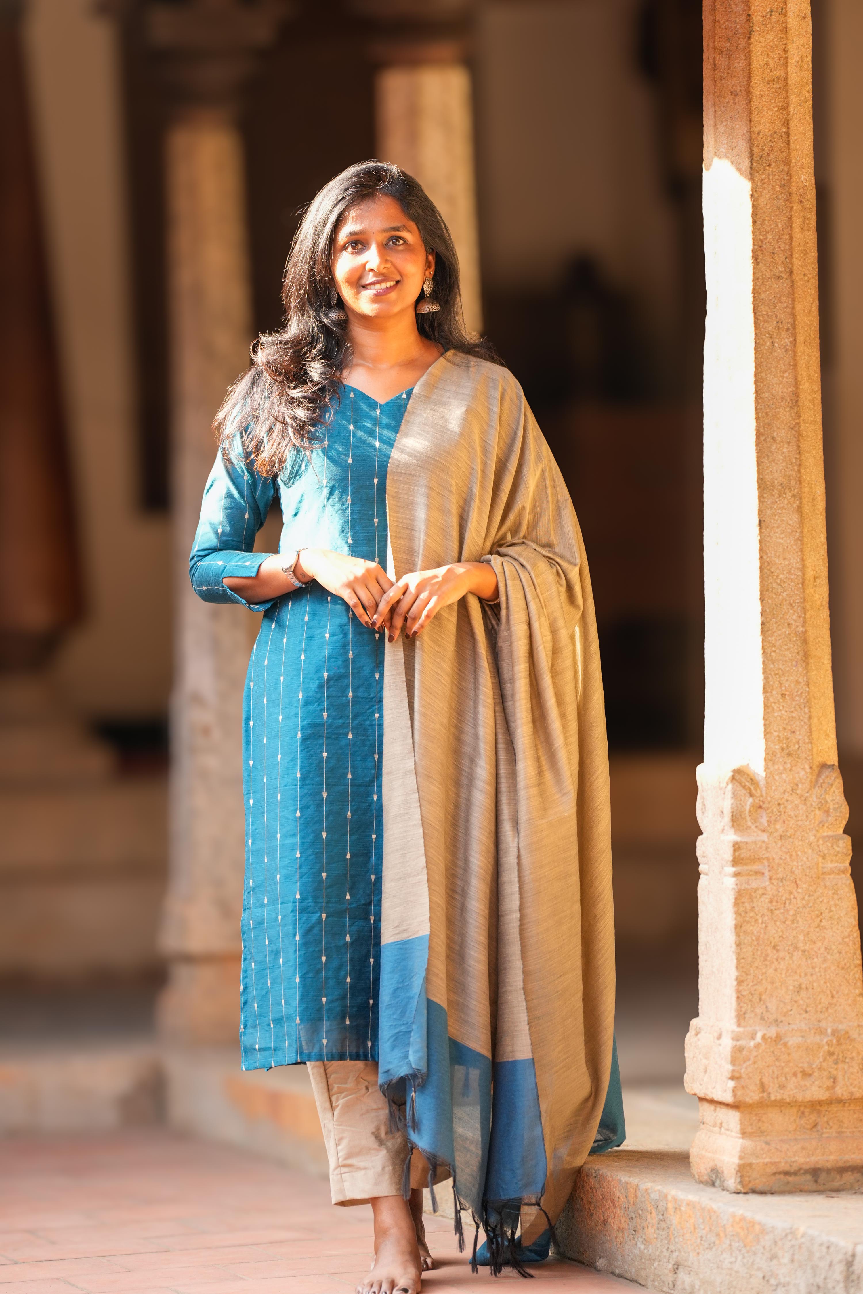Deep Teal 3 Piece Suit - Slub Silk