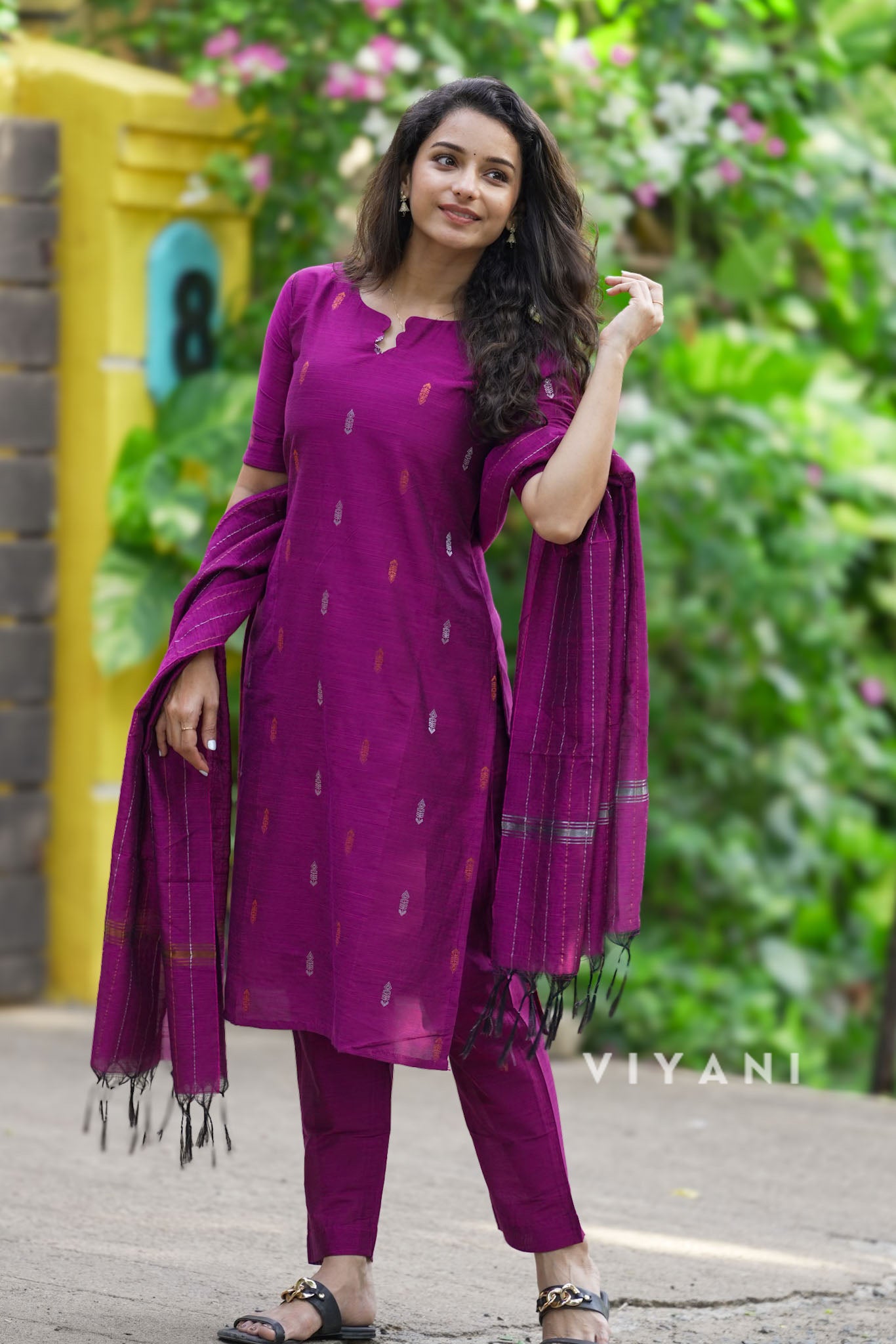 Magenta Muse - Viscose Slub 3 Piece Set