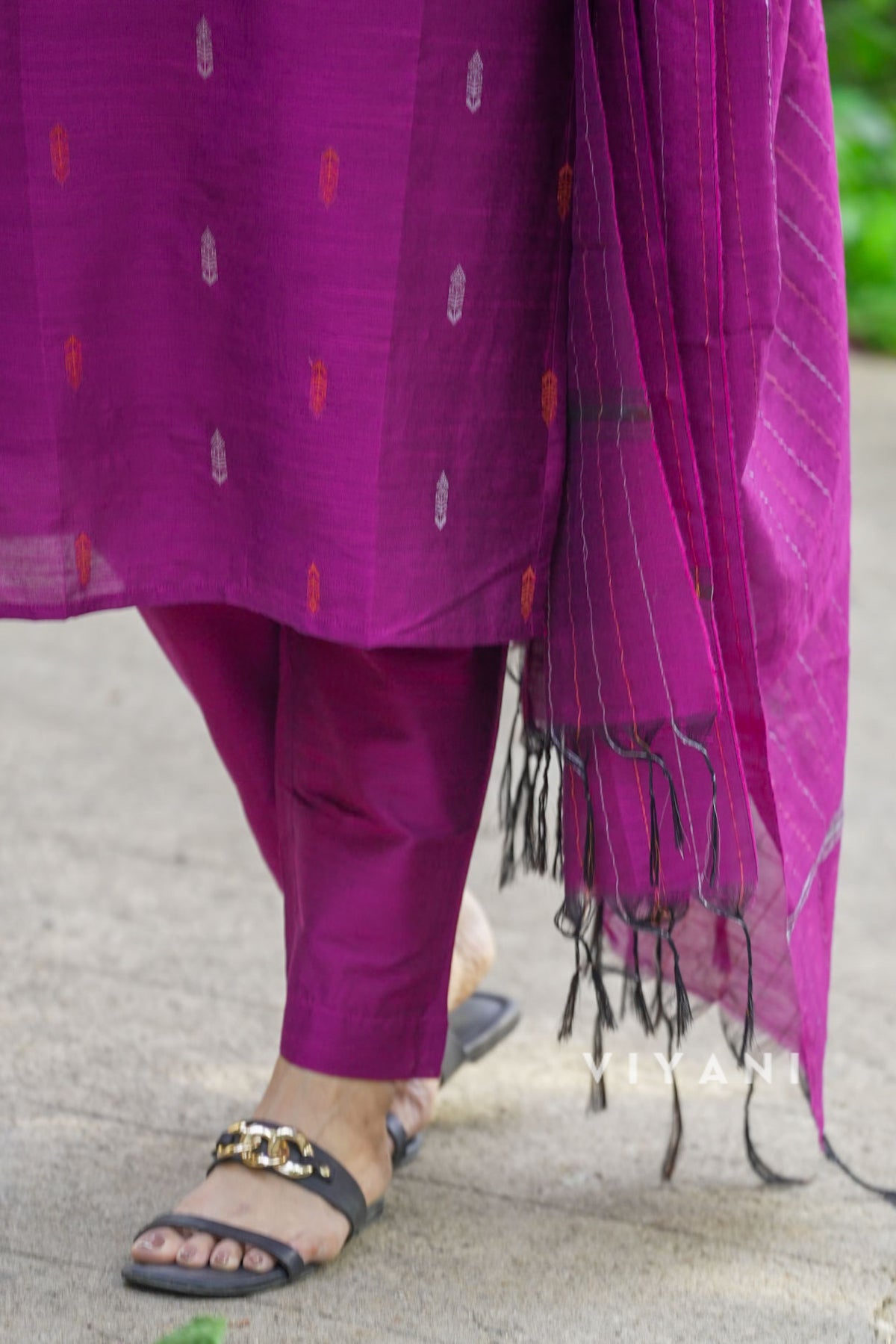 Magenta Muse - Viscose Slub 3 Piece Set