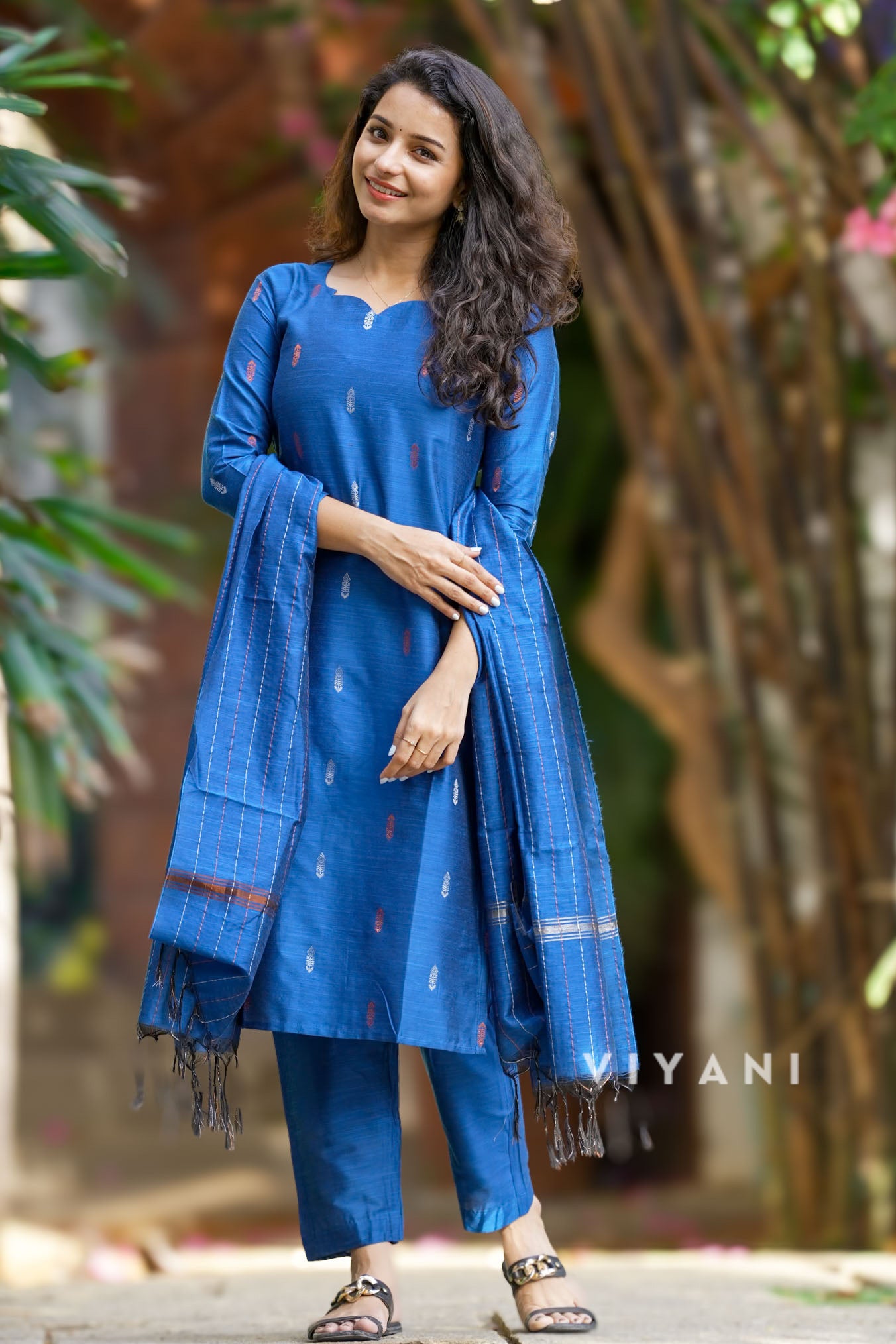 Cobalt Trail - Blue Viscose slub 3 Piece Set