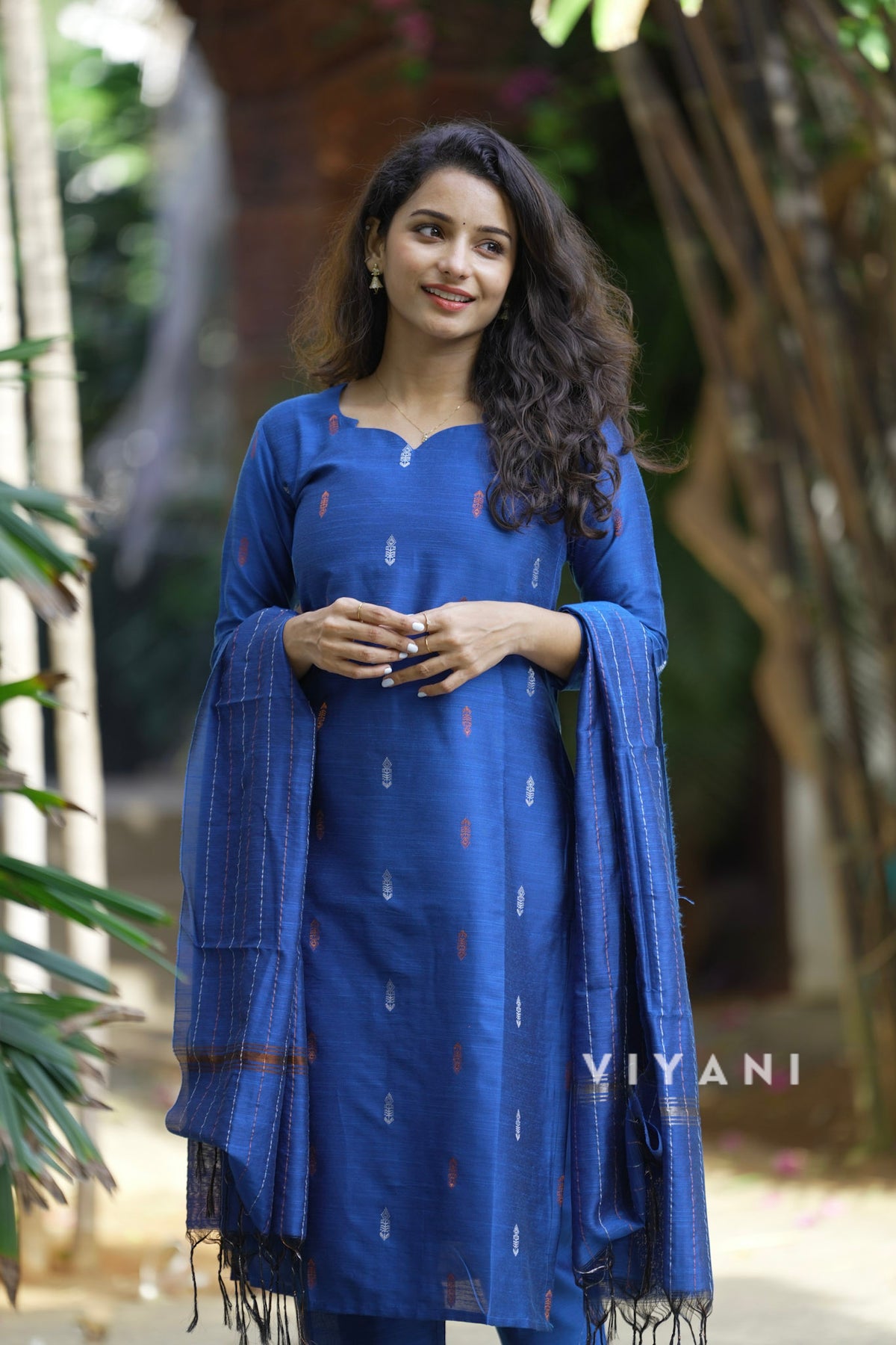 Cobalt Trail - Blue Viscose slub 3 Piece Set
