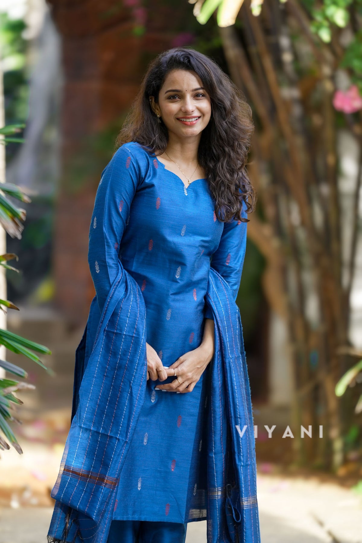 Cobalt Trail - Blue Viscose slub 3 Piece Set
