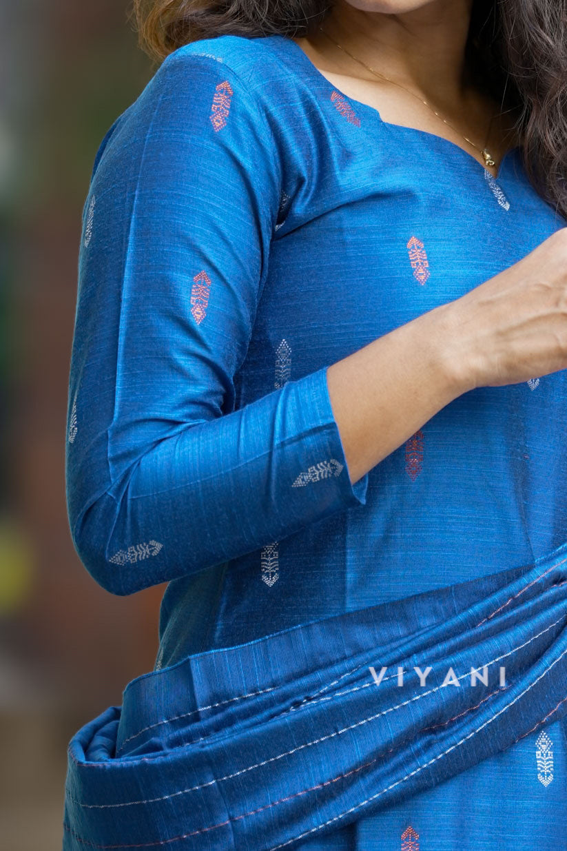 Cobalt Trail - Blue Viscose slub 3 Piece Set