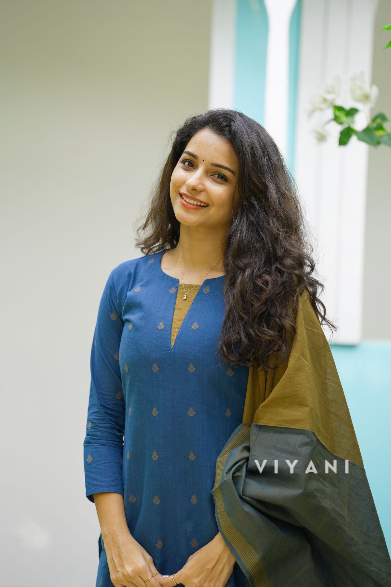 Azure Weave - Classic Blue Handloom Cotton 3 Piece Set