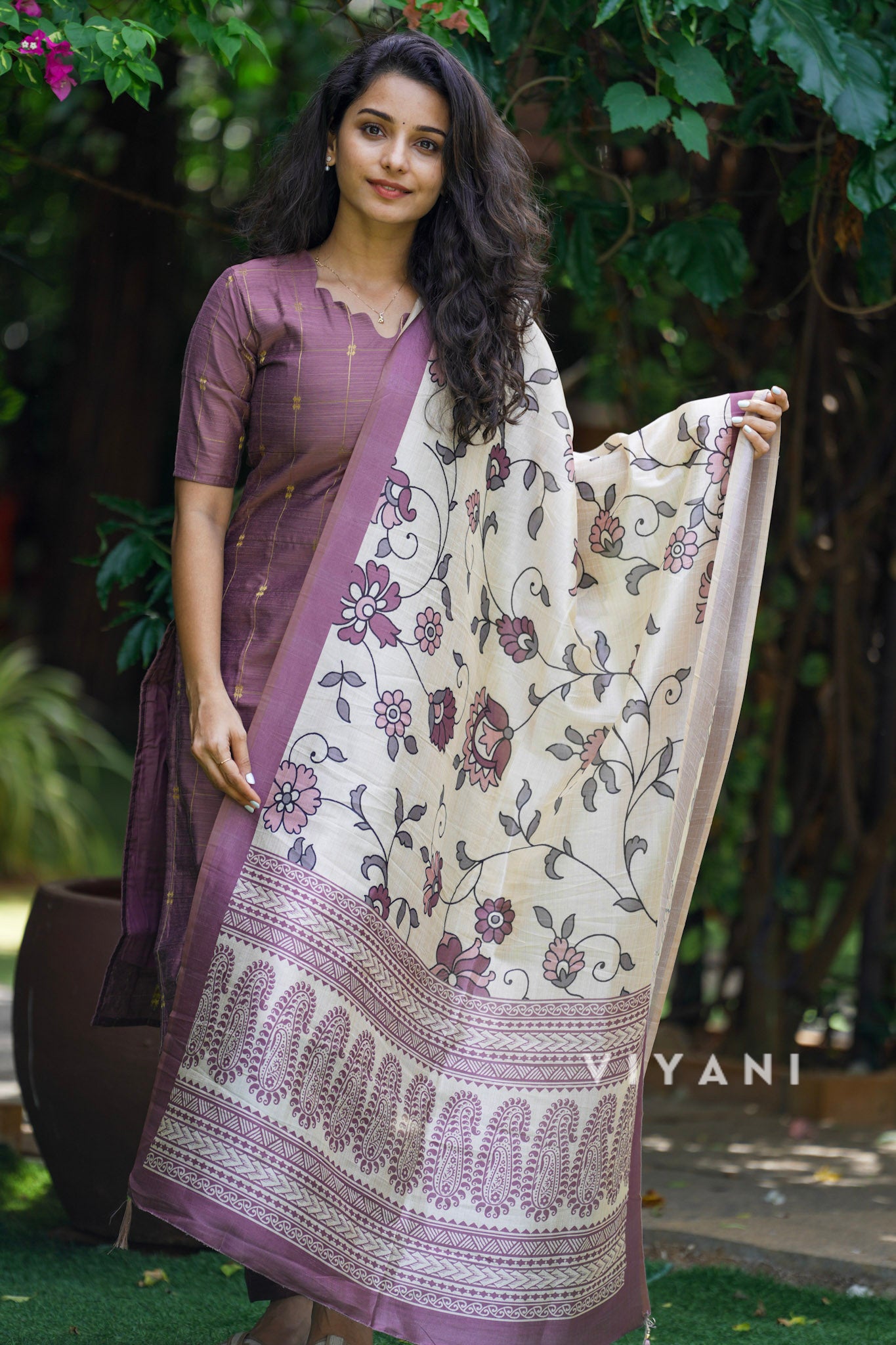 Mauve Garden - Dusky Mauve Viscose Slub 3 Piece Set