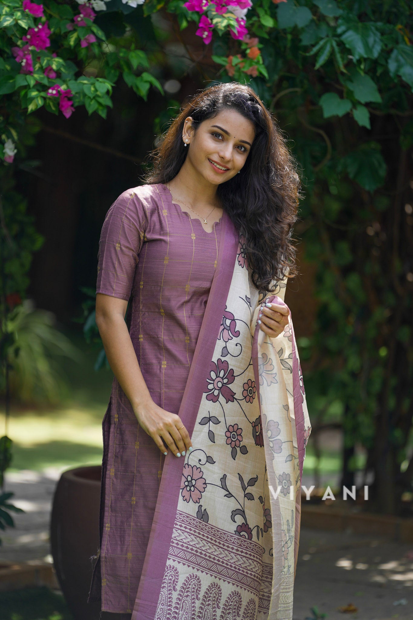 Mauve Garden - Dusky Mauve Viscose Slub 3 Piece Set
