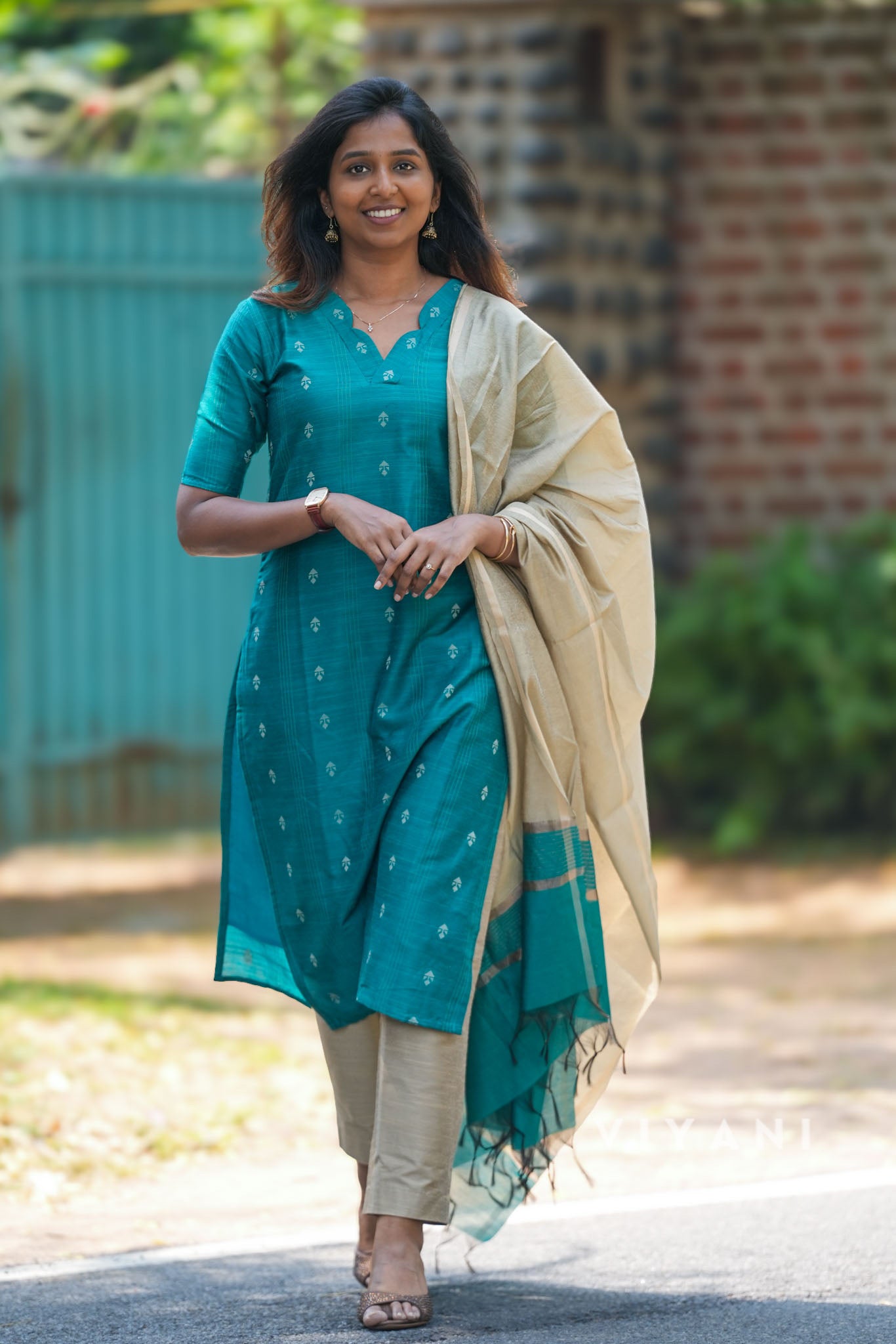 Crystal Tide - Blue Viscose Slub 3 Piece Set