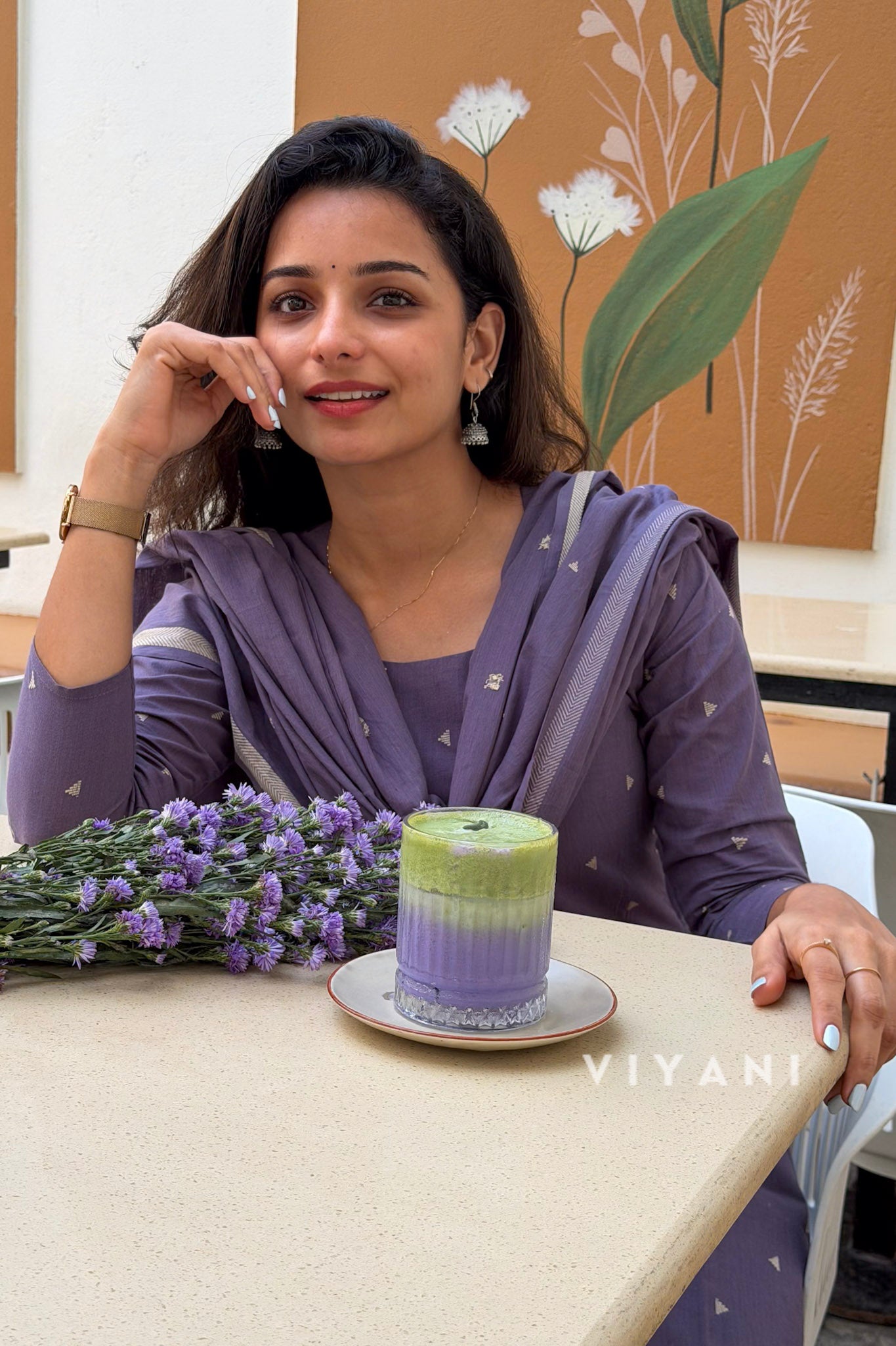 Lilac Whisper - Lavender Handloom Cotton 3 Piece Set