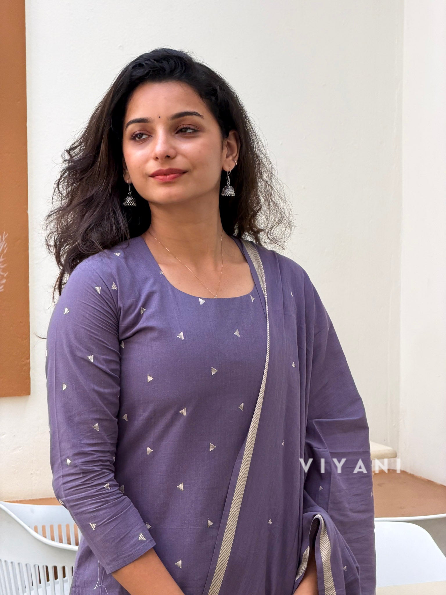 Lilac Whisper - Lavender Handloom Cotton 3 Piece Set