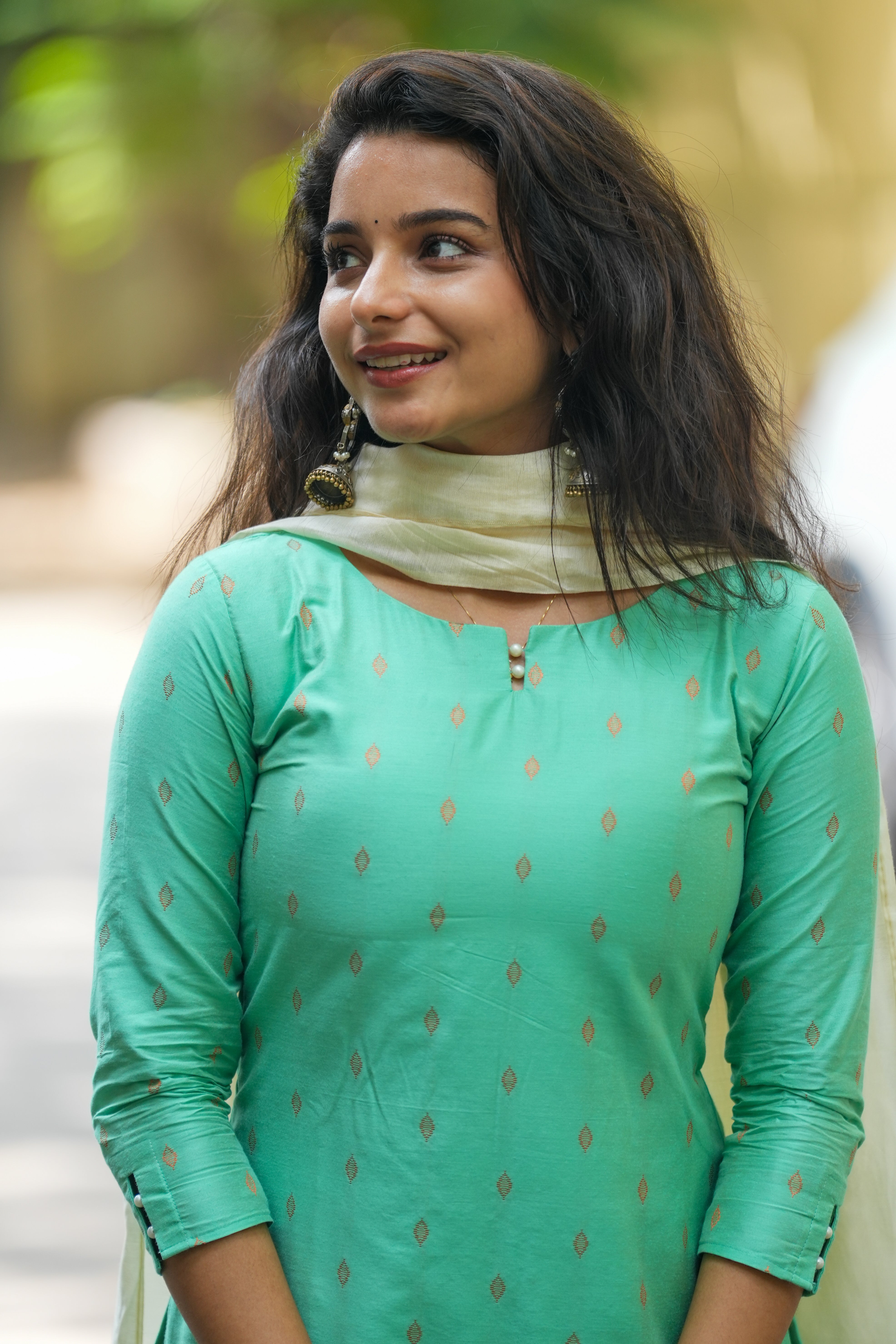 Aqua Blue premium 3 Piece Set - Silk Cotton