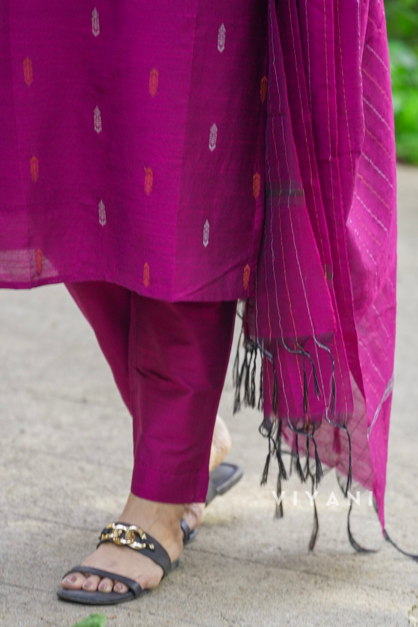 Magenta Muse - Viscose Slub 3 Piece Set